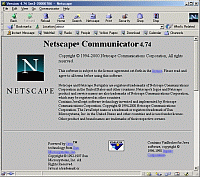 「Netscape Communicator」v4.74
