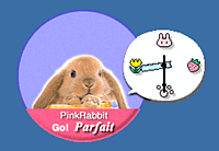 「PinkRabbitパフェの時計」