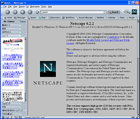 「Netscape」v6.2.2英語版