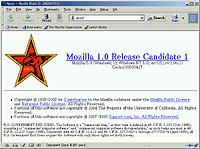 「Mozilla」v1.0 Release Candidate 1