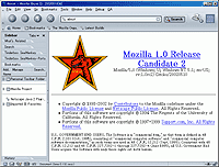 「Mozilla」v1.0 RC 2