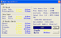 「MulBench」でHyper-Threading対応Pentium 4 3.06GHzを計測
