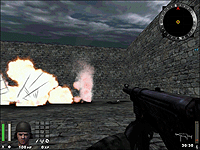 「Wolfenstein: Enemy Territory」で作成例のマップをテストプレイ