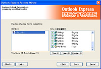 「Outlook Express Restore Wizard」