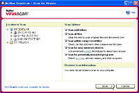 「McAfee VirusScan」2006年英語版