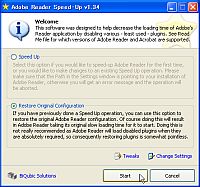 「Adobe Reader Speed-Up」v1.34