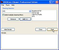 「Driver Cleaner Professional Edition」v1.5