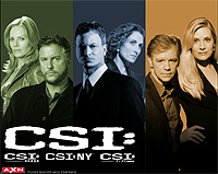 TVドラマシリーズ“CSI”のスクリーンセーバー