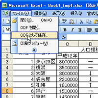 「ODF Add-in for Excel」