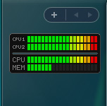 「CPU & MEM meter」